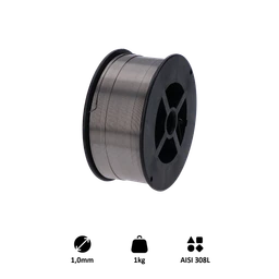 Zvárací drôt, AISI 308L, 1 mm, 1kg, MIG-MAG nerez