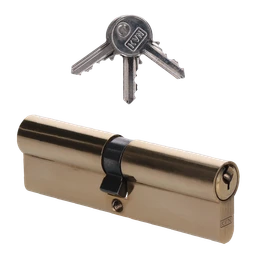 Cylindrická vložka EURO 50/50 mm, mosadzná, 3 kľúče