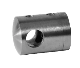 Držiak tyče ø 10 mm, plochý, brúsená nerez AISI 304