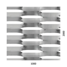 DOPREDAJ! Ťahokov Al, šesťhranné oko, 1000 x 2000 x 2 mm