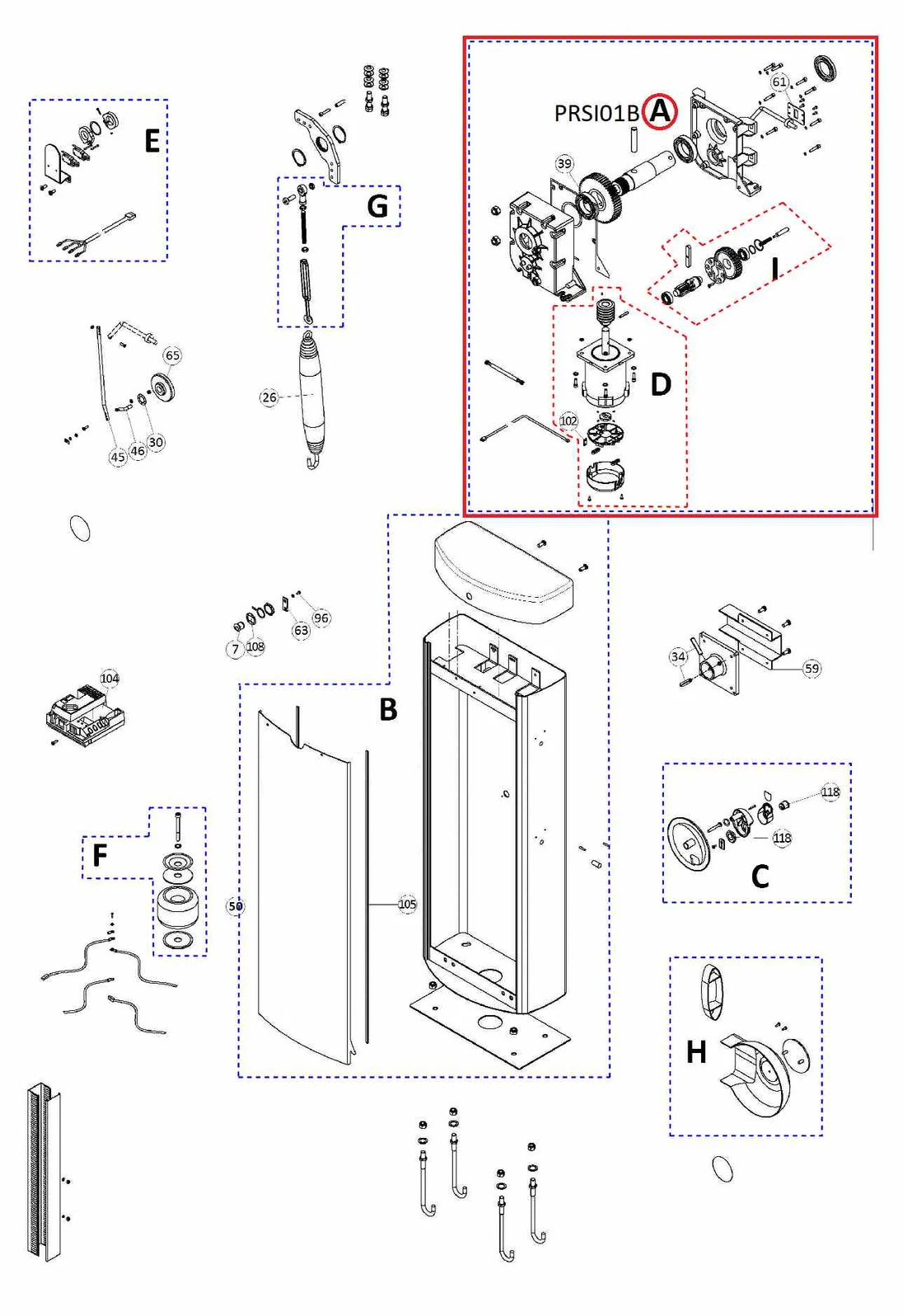 PRSI01B motor s prevodovkou pre SIGNO6