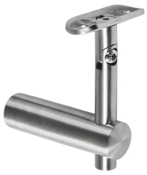 Držiak madla ø 42,4 mm s kĺbom, brúsená nerez AISI 304 - slide 0