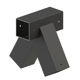 Rohová spojka na hojdačku pre hranol 80x80mm, pozink