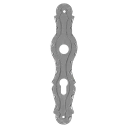 Štít s otvormi 260 x 57 mm, rozteč 72 mm, otvor ø 20 mm