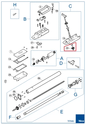 Šnekové koleso Z=33 PD0829A0000 pre TTN3724HS/TTN6024HS - slide 1