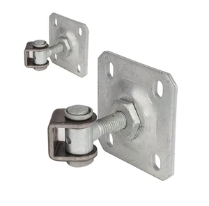 Záves M16 s platňou 100 x 100 mm, 90°, nastaviteľný 1D - slide 0