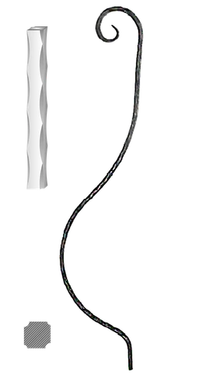 Tyč 12 x 12 mm, 1000 x 210 mm - slide 0