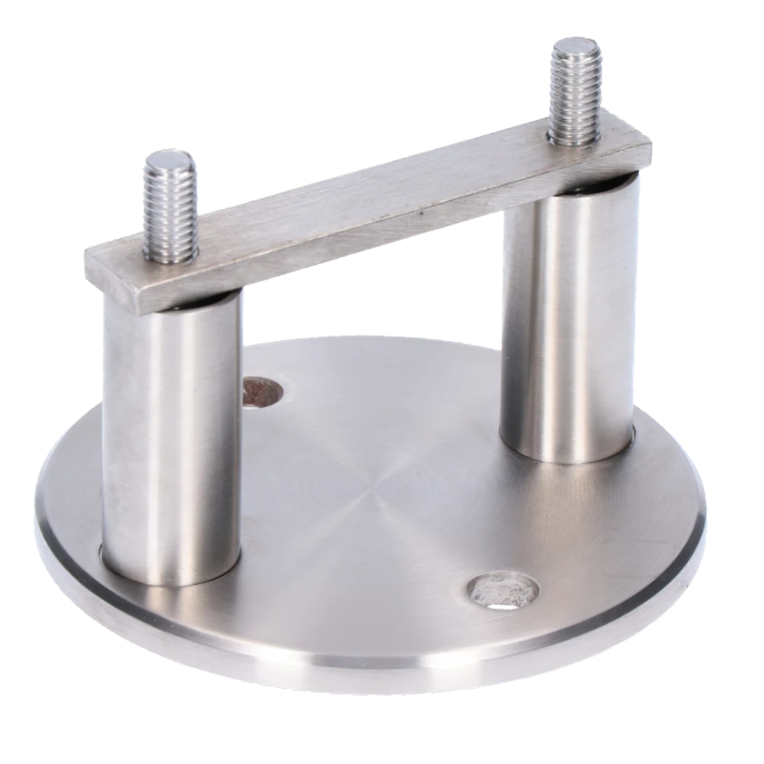 Úchyt na bočné kotvenie stĺpu na jokel, brúsená AISI 304