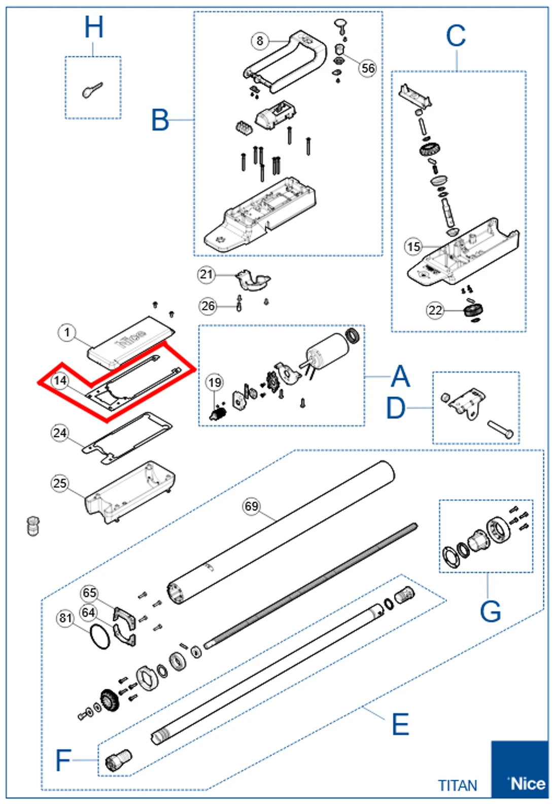 PD0947A0000 tesnenie prevodovky pohonu TTN3724HS/TTN6024HS
