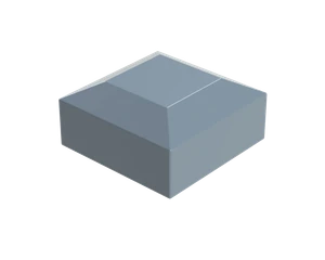 Vonkajšia krytka 60 x 60 mm, plastová PE, sivá - slide 1