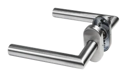 Kľučka (pár) bez dolnej rozety, brúsená nerez AISI 304