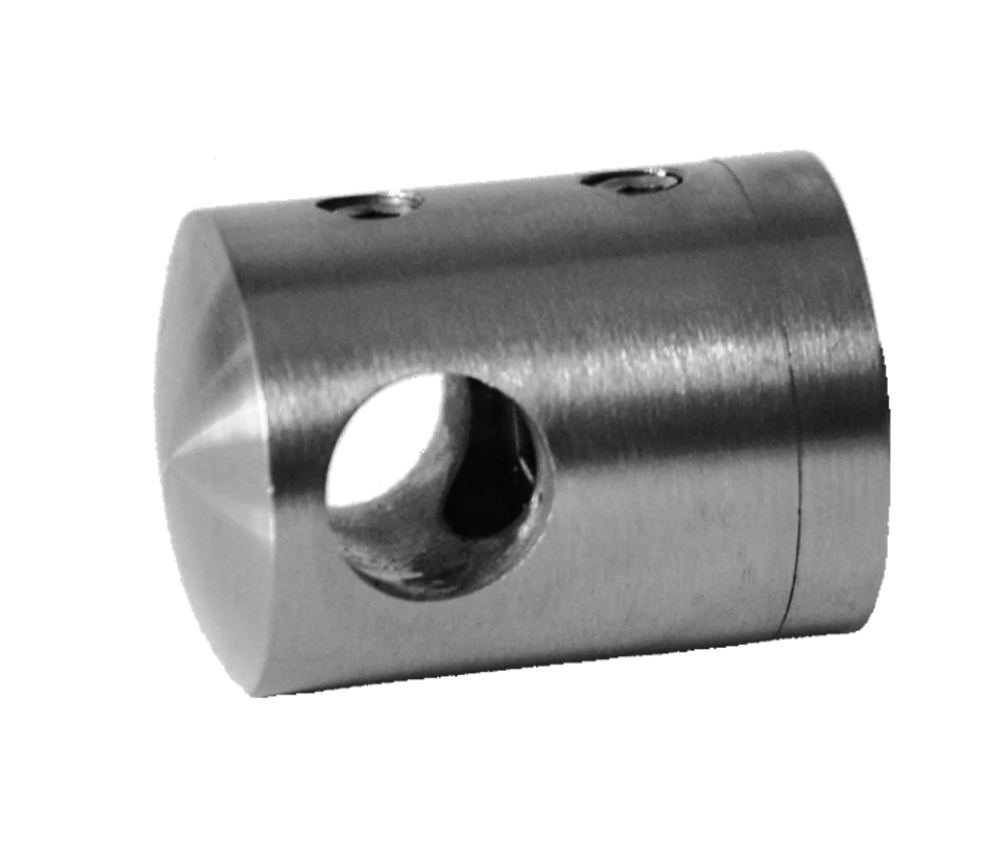 Držák tyče ø 10 mm, plochý, broušená nerez AISI 304