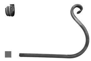 Prvok na kvetináč 200 x 250 mm, hladký, základné rozkutie - slide 1