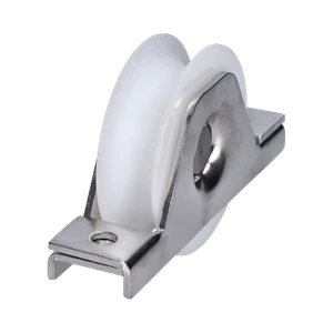 Vodiaca kladka ø 78 mm s nylonovým kolieskom, AISI 304 - slide 0