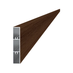 Al profil 80 x 16 x 6000 mm, lak so štruktúrou ORECH