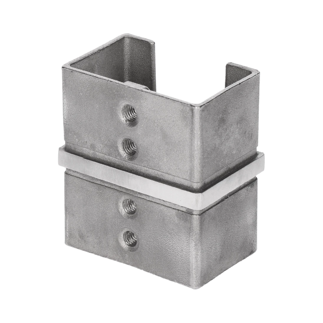 Prechod priamy, lepený spoj, brúsená nerez AISI 304