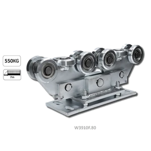 Vozík do 550 kg, nastaviteľný, profil 80 x 80 mm, pozink - slide 1