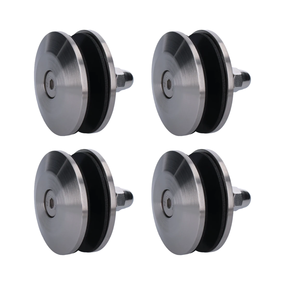 Držiak na sklenený prístrešok, set 4 ks, brúsená AISI 304