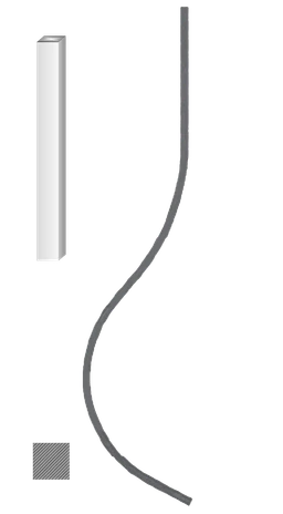 Tyč 12 x 12 mm, 900 x 220 mm