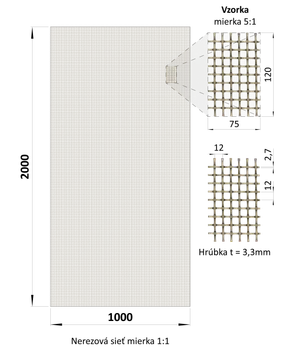 Dekorativní síť, materiál nerez AISI 304 - slide 1