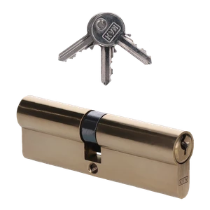 Cylindrická vložka EURO 45/50 mm, mosadzná, 3 kľúče - slide 0