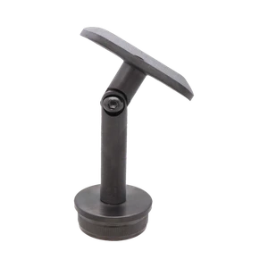 Držák madla s kloubem na trubku ø 42,4 mm, PVD - černá - slide 0