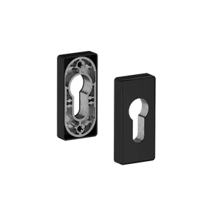 Hliníková rozeta pro cylindrickou vložku, RAL9005 matná - slide 0