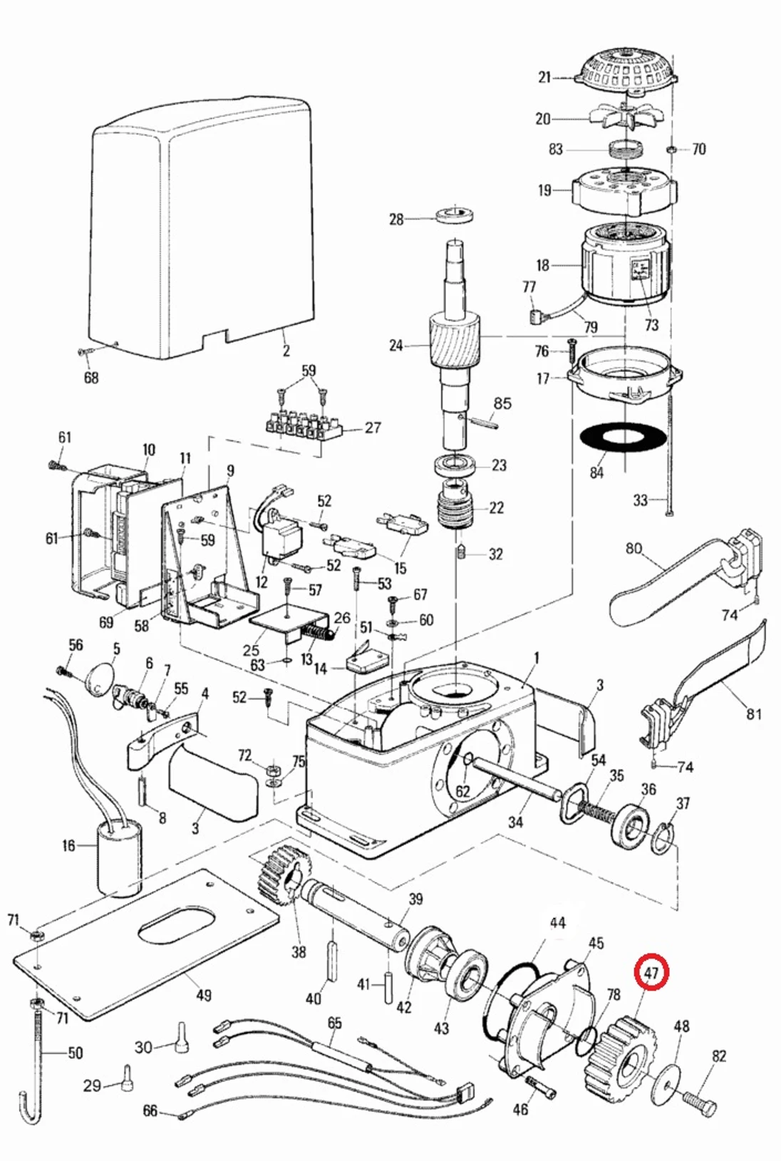 PMD0628.4610 pastorek M4, Z=18 pro THOR1551/ THOR1561/ THOR2251/ THOR2261/ RUN1500/1800/2500/2500I/1200HS/400HS