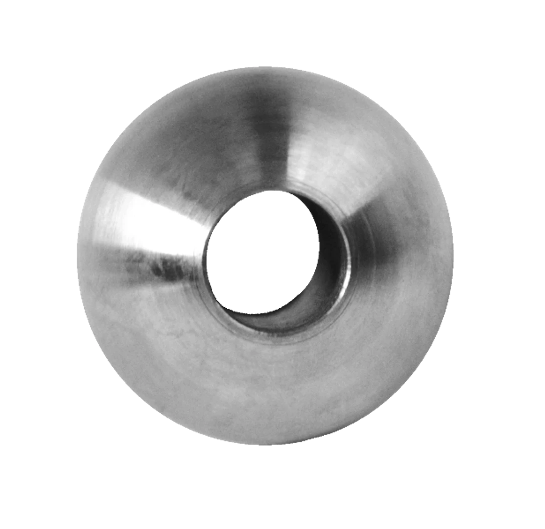 Guľa priechodná ø 30 mm na trubku ø 12 mm, brúsená AISI 304