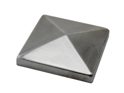 Ukončení stříška na jekl (80x80mm), broušená nerez K320 / AISI304