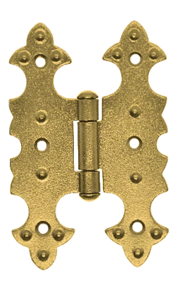 Záves ozdobný, zlatý, 80 x 50 mm