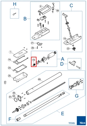 PMD1655R04.4610 Slimák pre TO40/5024/HS, TTN3724HS/6024HS - slide 1