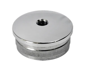 Spodek držáka madla na trubku ø 42,4 mm, leštěná AISI 304 - slide 0