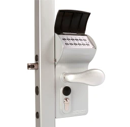 Elektronický kódový zámok pre profil 40 - 60 mm, RAL9005