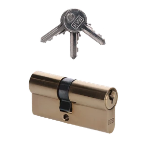 Cylindrická vložka EURO 30/35 mm, mosadzná, 3 kľúče - slide 0