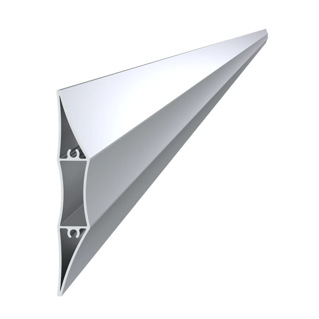 Al profil 100 x 16 x 6000 mm, bez povrchovej úpravy