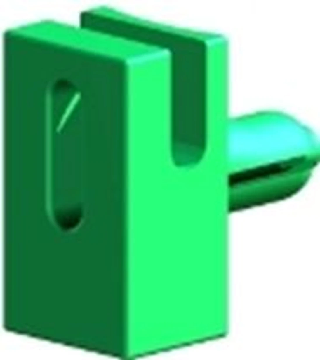 Úchytka napínacieho drôtu s pozink klincom, zelená RAL 6005