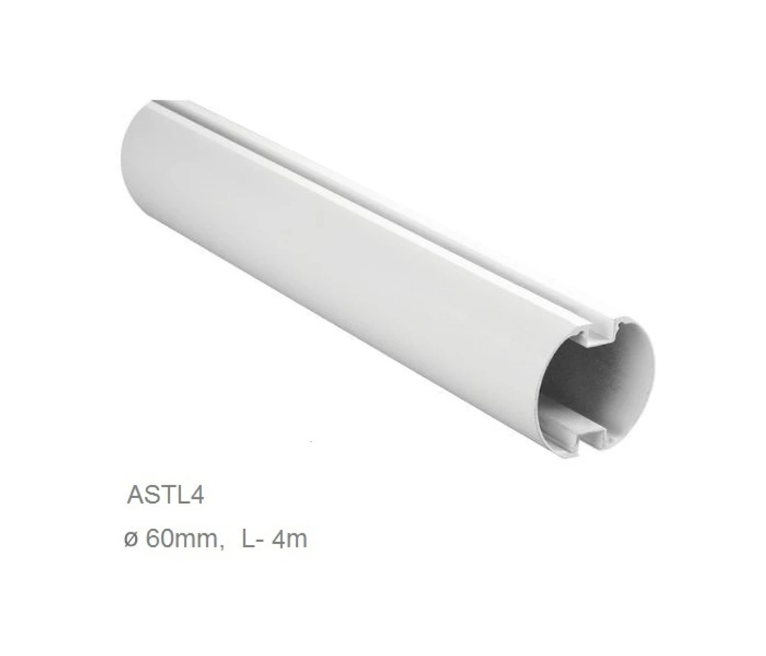 900ASTL4 Al rameno, biele ø 60 x 4000 mm pre závoru ALT424
