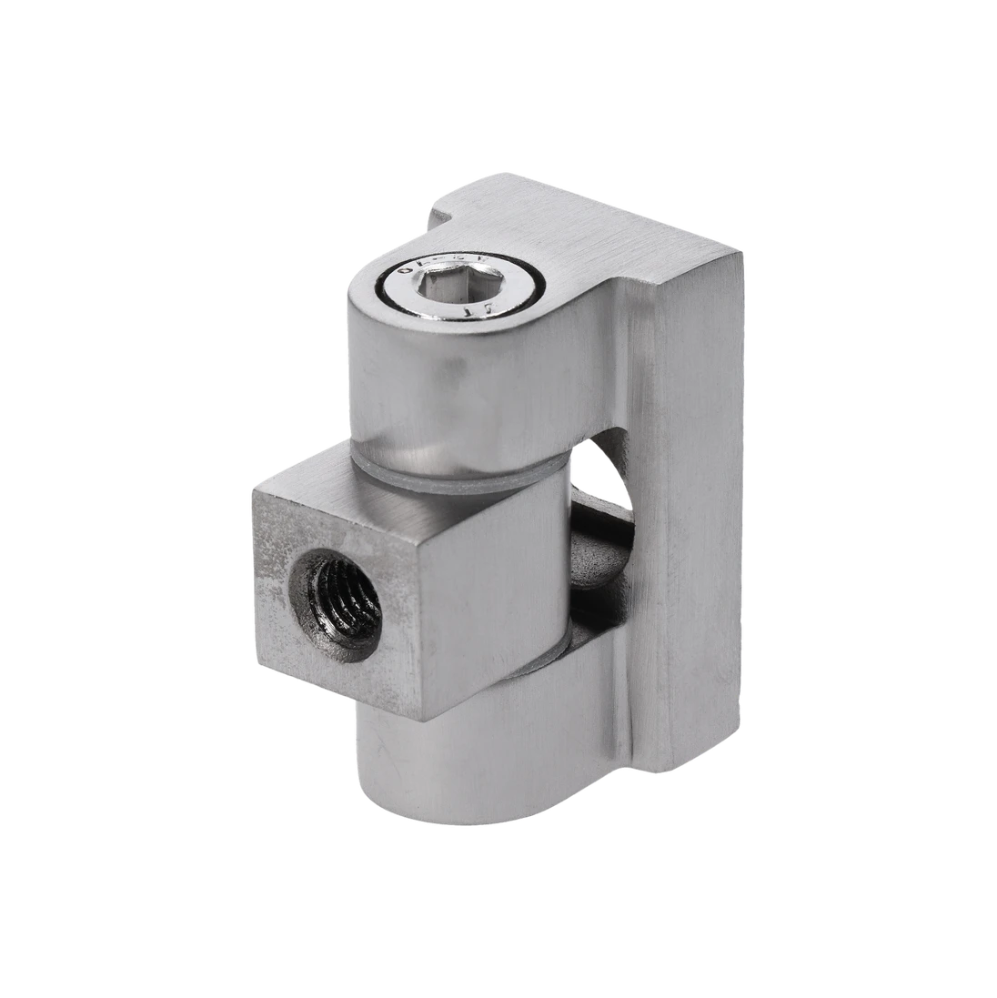 Nastavitelný závěs 0–90° ke svorce, broušená nerez AISI 304