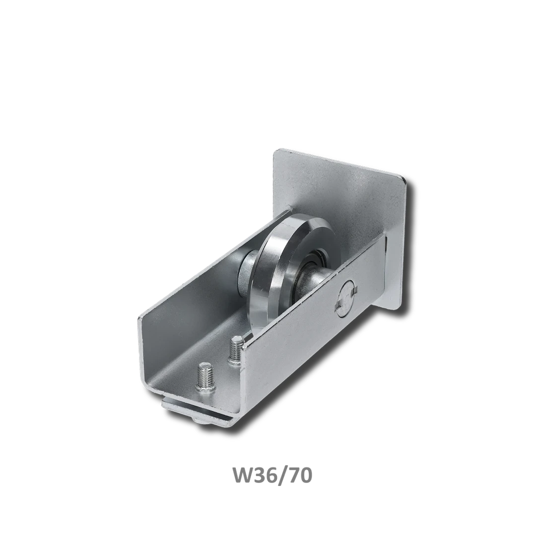 Nábehové koliesko samonosnej brány pre profil 70 x 70 x 4 mm