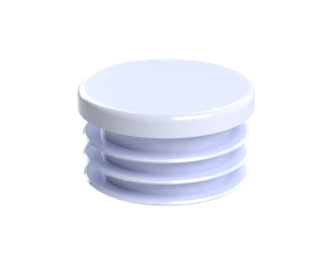 Vnútorná krytka guľatá ø 40 mm, plastová, biela - slide 1