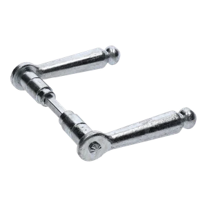 Kľučka 130 x 60 mm, osadenia ø 18 mm, zinok - slide 1