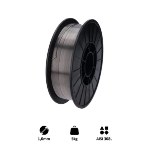 Zvárací drôt, AISI 308L, 1 mm, 5 kg, MIG-MAG nerez - slide 0