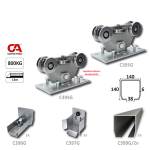 GRANDE samonos do 800 kg, profil 140 x 140 x 6000 mm - slide 1