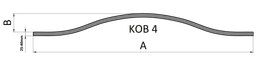 Oblúk typu KOB 4 ploché tyče