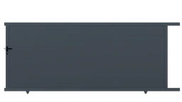 Posuvná brána, hliníková 4000 x 1862 mm