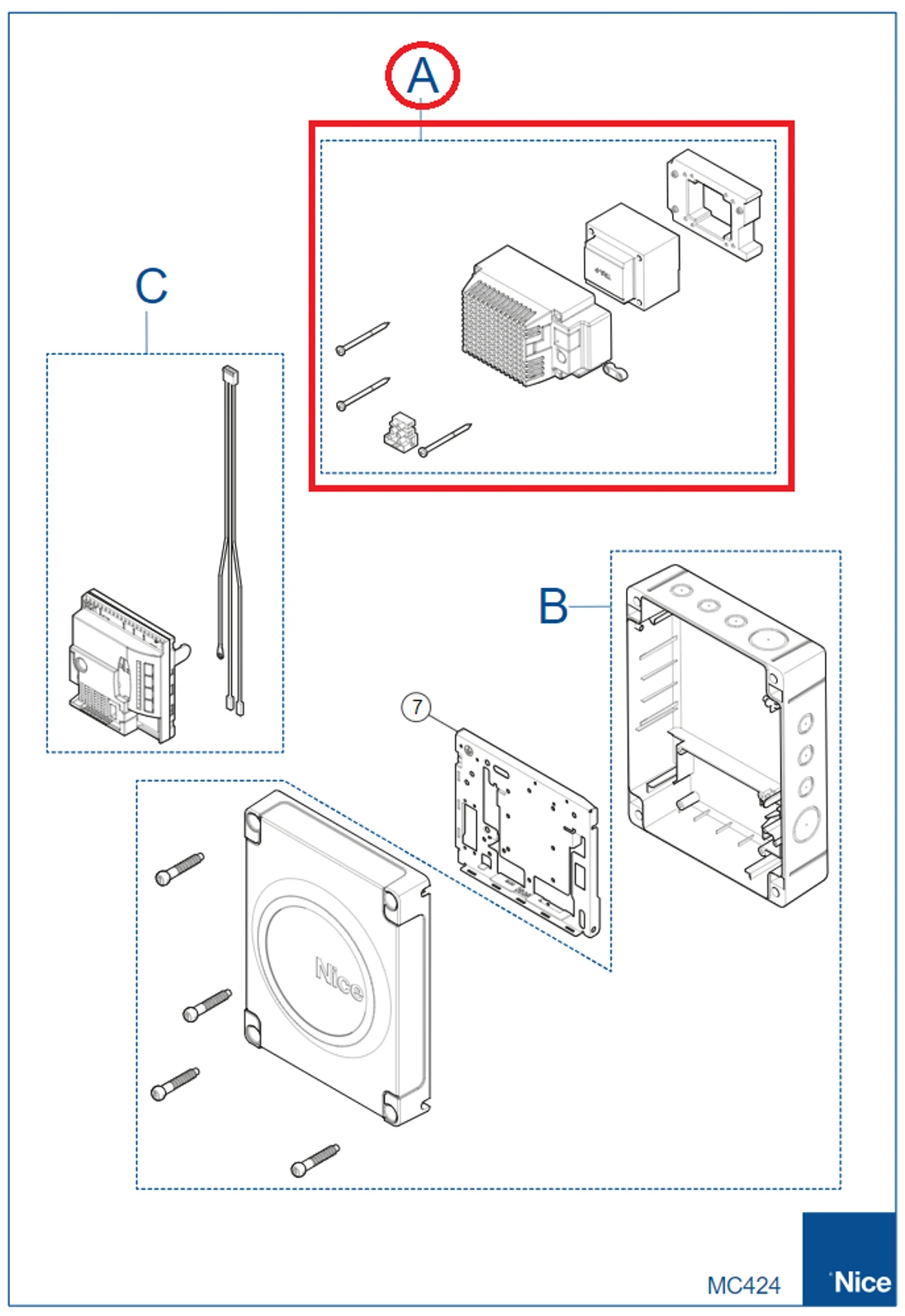 PRMC42401 transformátor pre MC424LR10/WIDES/WIDEM/WIDEM