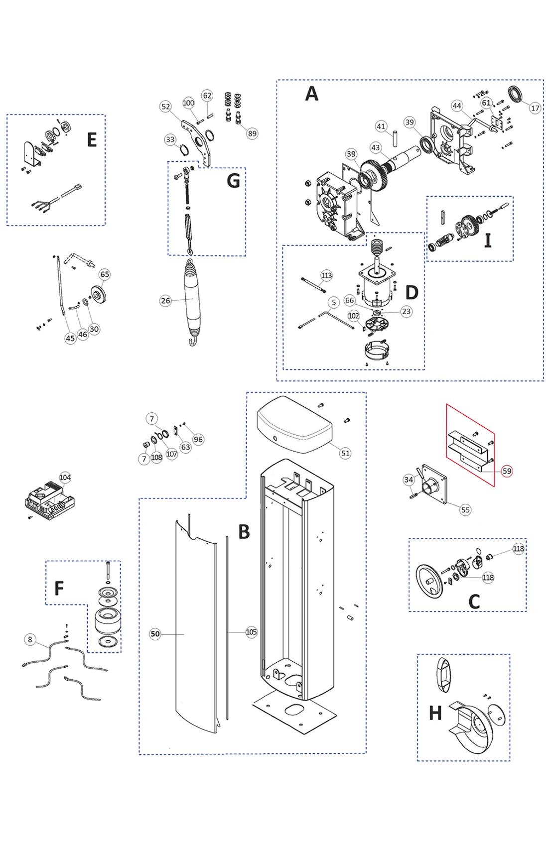 PMD1010.4610 držiak ramena s prolisem pre WIL4/SIGNO3/SIGNO4