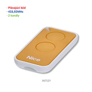 Vysielač ERA 2-kanálový, 433 MHz, plávajúci kód, žltý - slide 0