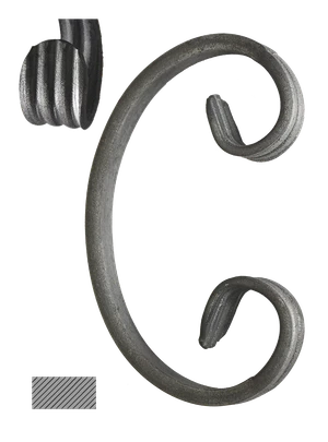 Céčko 150 x 75 mm, 12 x 6 mm, hladké, široké rozkutie - slide 0